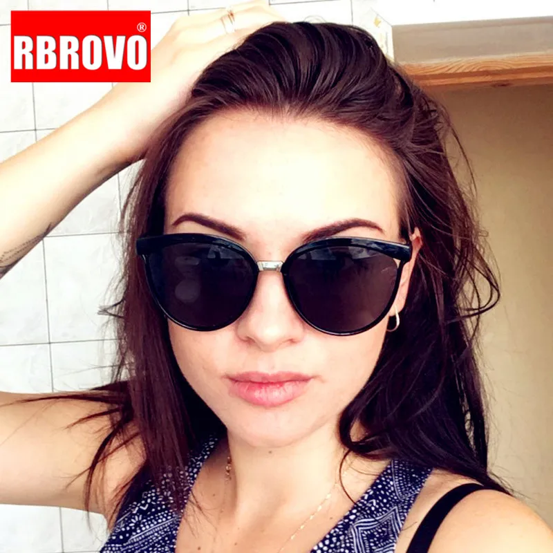 RBROVO 2020 конфеты фирменный дизайн кошачий глаз солнцезащитные очки женские