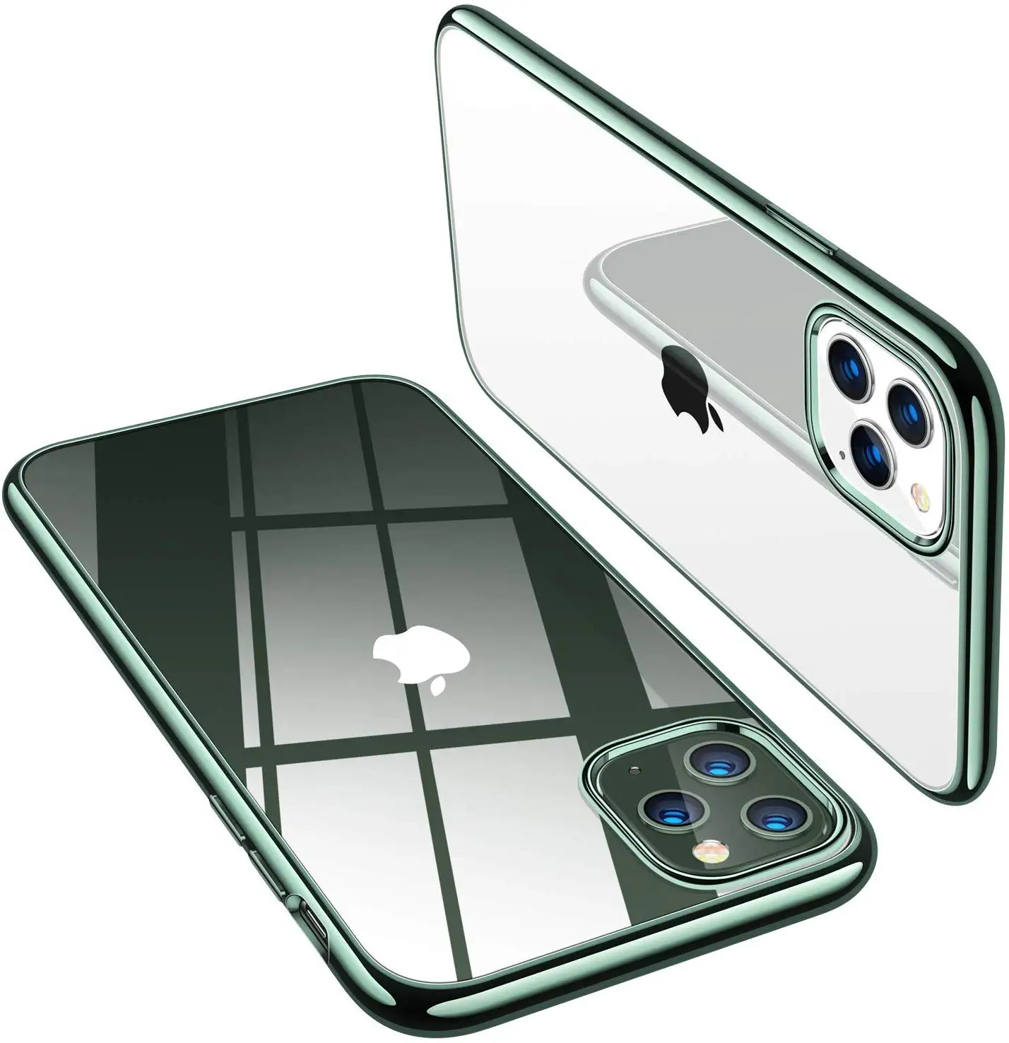 Для iPhone XR X XS Max прозрачный чехол, ультра тонкий мягкий Силиконовый ТПУ защитный чехол s совместимый с iPhone XR - Color: Green