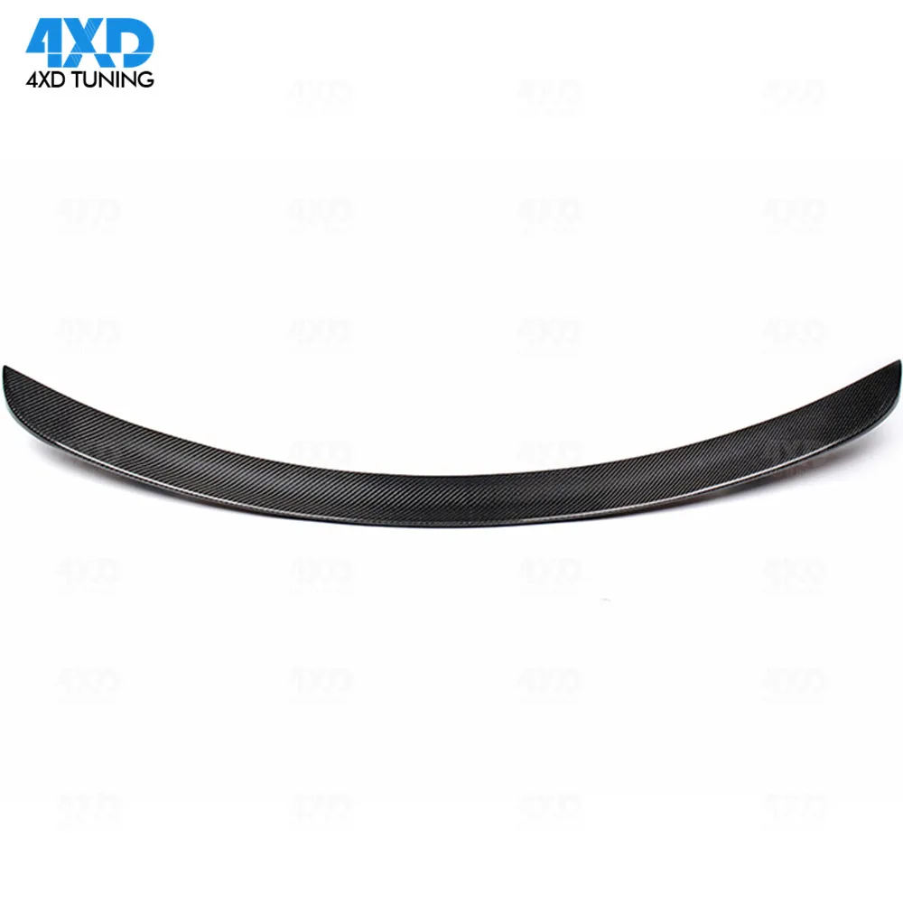 Carbon Spoiler Gloss Black Finish For Tesla Model S Sedan Rear Bumper Trunk Lip Spoiler Wing 2012 2013 2014 2015 +