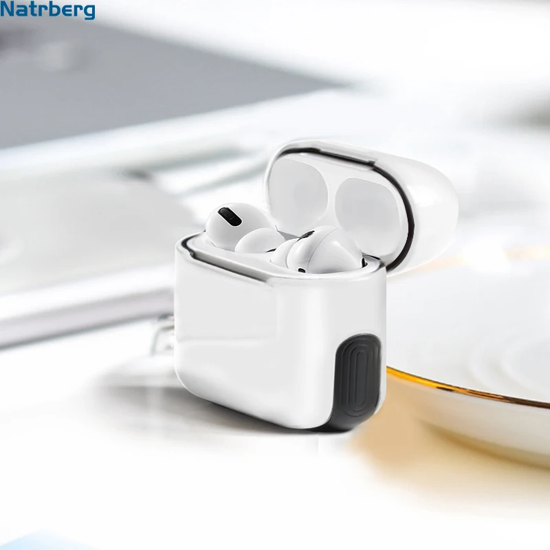 Матовый чехол Natrberg для Airpods Pro Чехол силиконовый бампер защитный жесткий ударопрочный чехол для Air Pods Pro Чехол Аксессуар