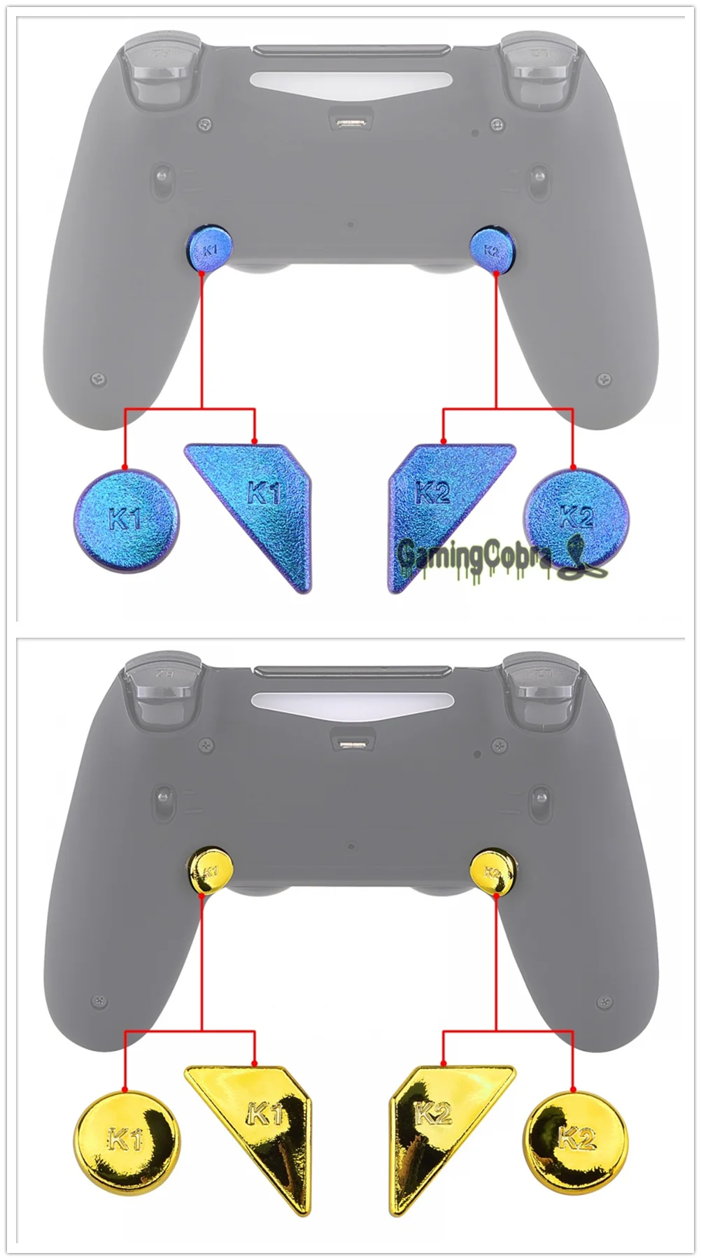 Ps4 Controller Paddles | Ps4 Remap | Extremerate Back Buttons Accessories - Aliexpress