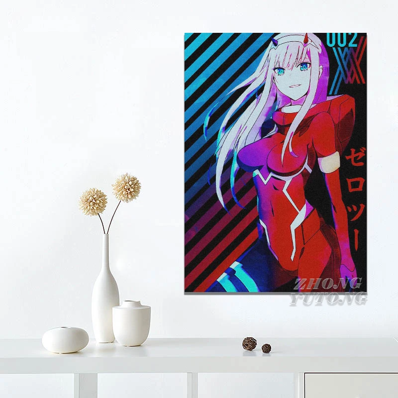 Details about   Hot ADARLING in the FRANXX 002 Anime ART Home Wall Scroll Poster Decor 41x56cm 