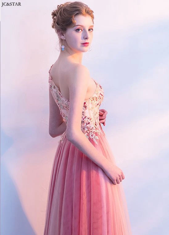 Vestido boda mujer invitada Новое Марлевое Платье трапециевидной формы на одно плечо с вышивкой арбуз красное платье подружки невесты большие размеры для гостей на свадьбу