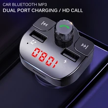 Автомобильный mp3 плеер fm-передатчик Bluetooth Handsfree автомобильный комплект музыкальный модулятор двойной USB HD вызов без потерь звук качественный игрок