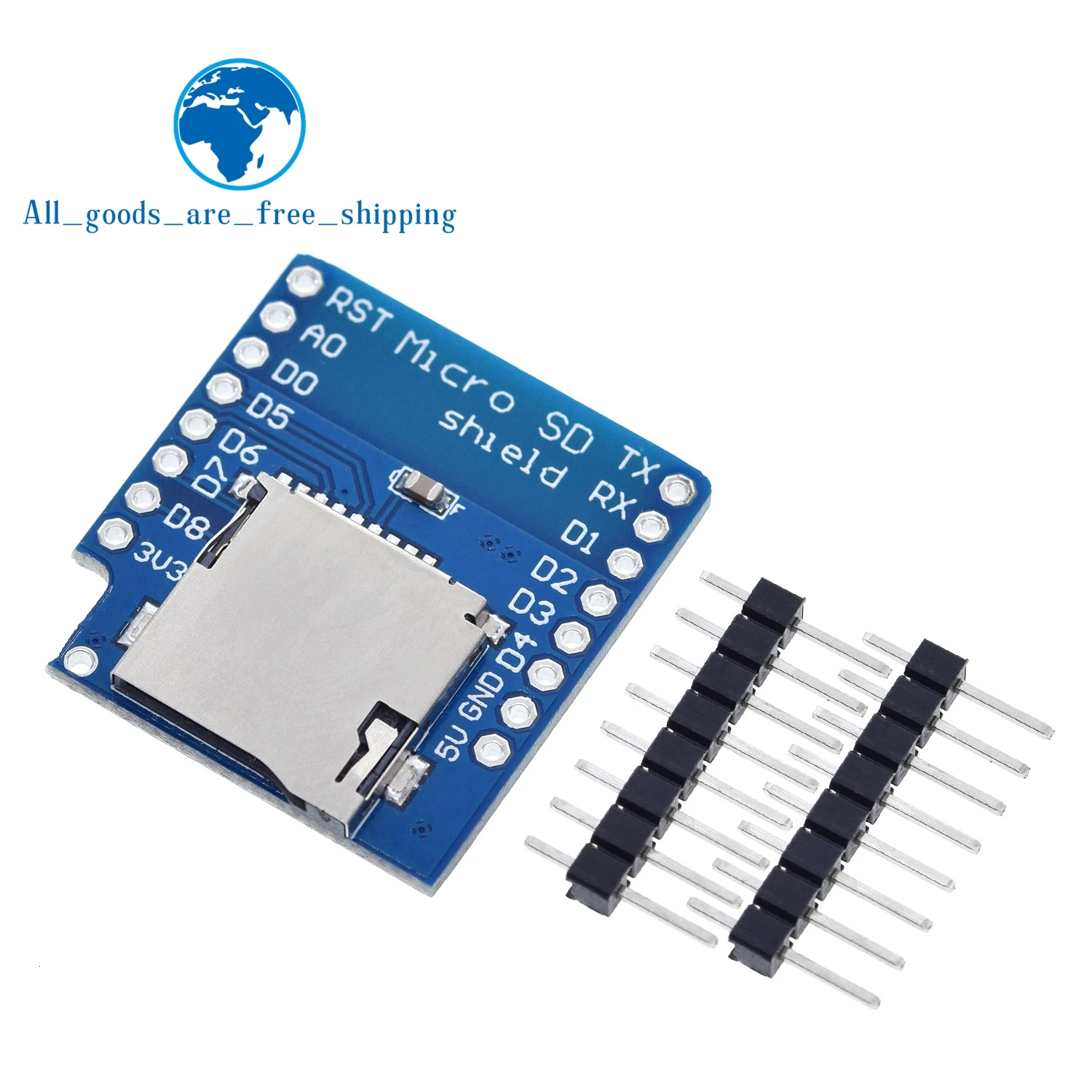 Щит Micro SD для WeMos D1 модуль мини TF-карты | Электронные компоненты и принадлежности