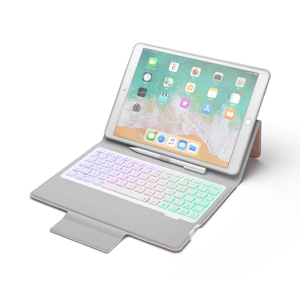 Покупка Bluetooth клавиатура чехол с карандашом держатель для iPad pro/Air 10,5 дюймов оптовик лучший клавиатура