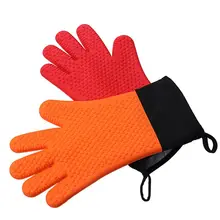 1 шт. Еда Класс силиконовые перчатки для микроволновой печи Прихватки Кухня термостойкие перчатки приготовление, Выпекание, барбекю печь перчатки Кухня аксессуары