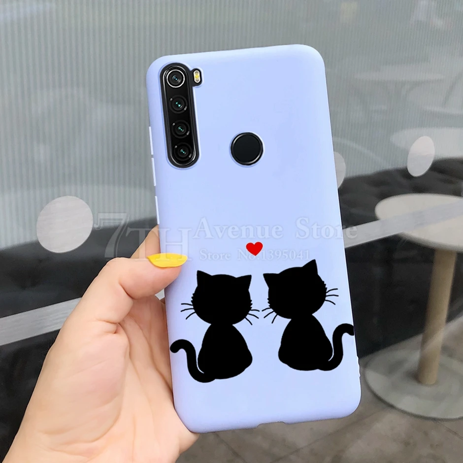 xiaomi leather case handle Dễ Thương Mèo Hoạt Hình Dành Cho Xiaomi Redmi Note 8 Ốp Lưng Redmi Note 8 T Kẹo Ốp Lưng Silicone Dùng Cho Redmi note8 Pro 8 T Mềm Capas best flip cover for xiaomi