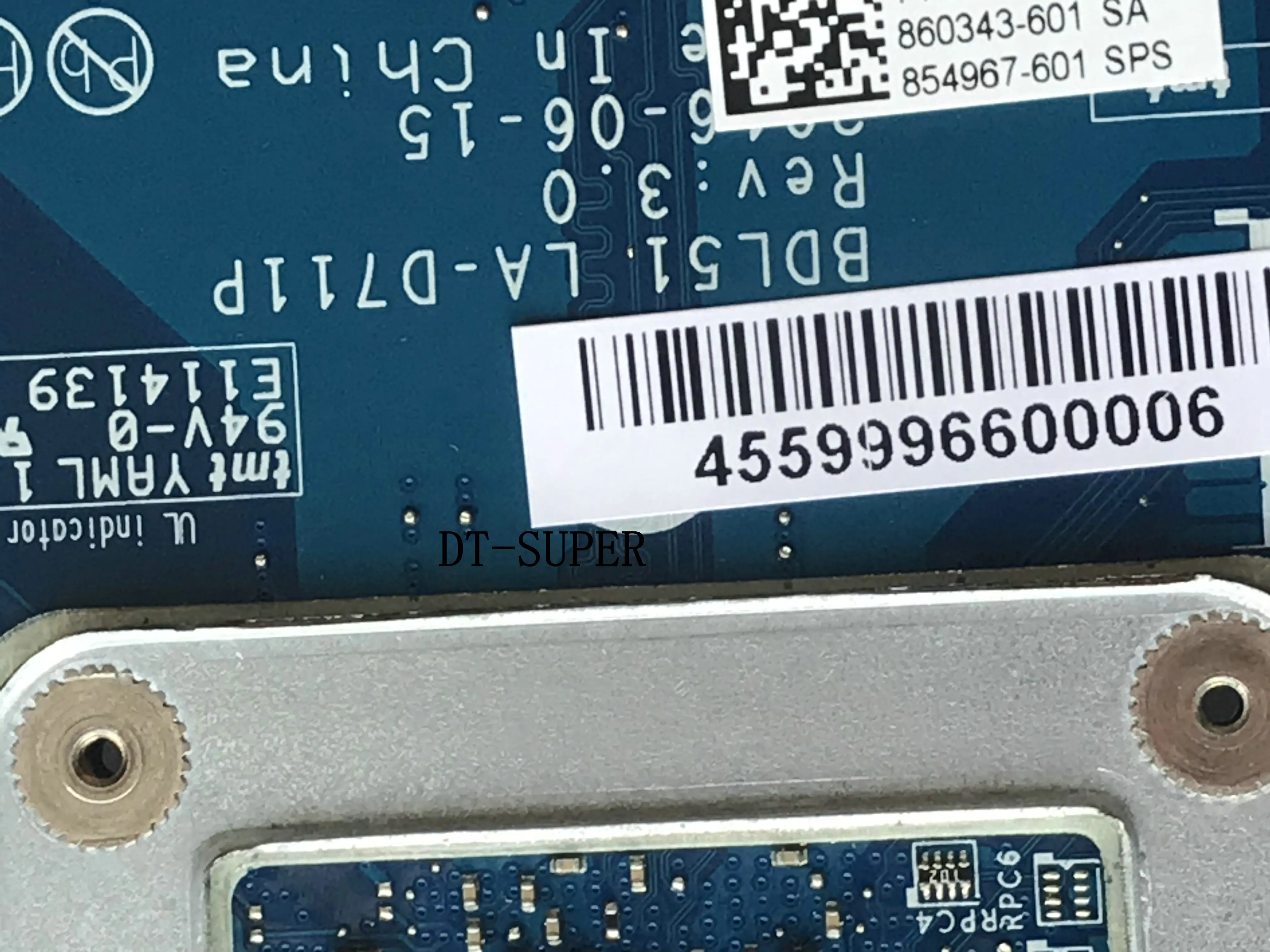 Быстрая доставка. Абсолютно новая материнская плата 854967-501 для HP 15-BA с процессором