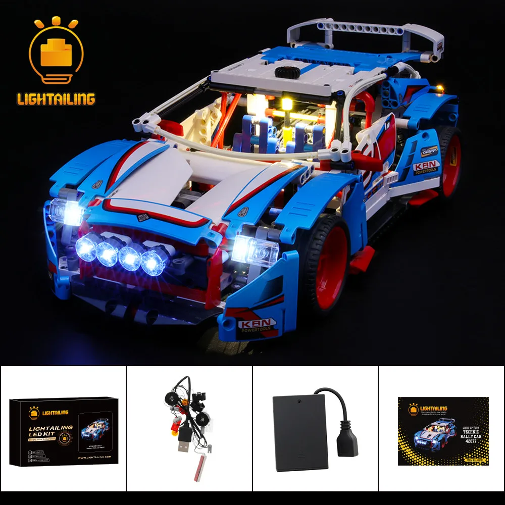 LIGHTAILING светодиодный светильник комплект для Technic Rally автомобильный светильник ing набор совместим с 42077(не включает модель