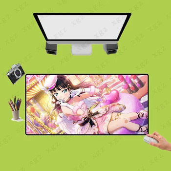 

XGZ Cute Anime Girl Large for CSGO DOTA L XXL Gaming Mouse Pad Laptop Computer Keyboard Desk Lock Edge Non-slip Rubber Mause Mat