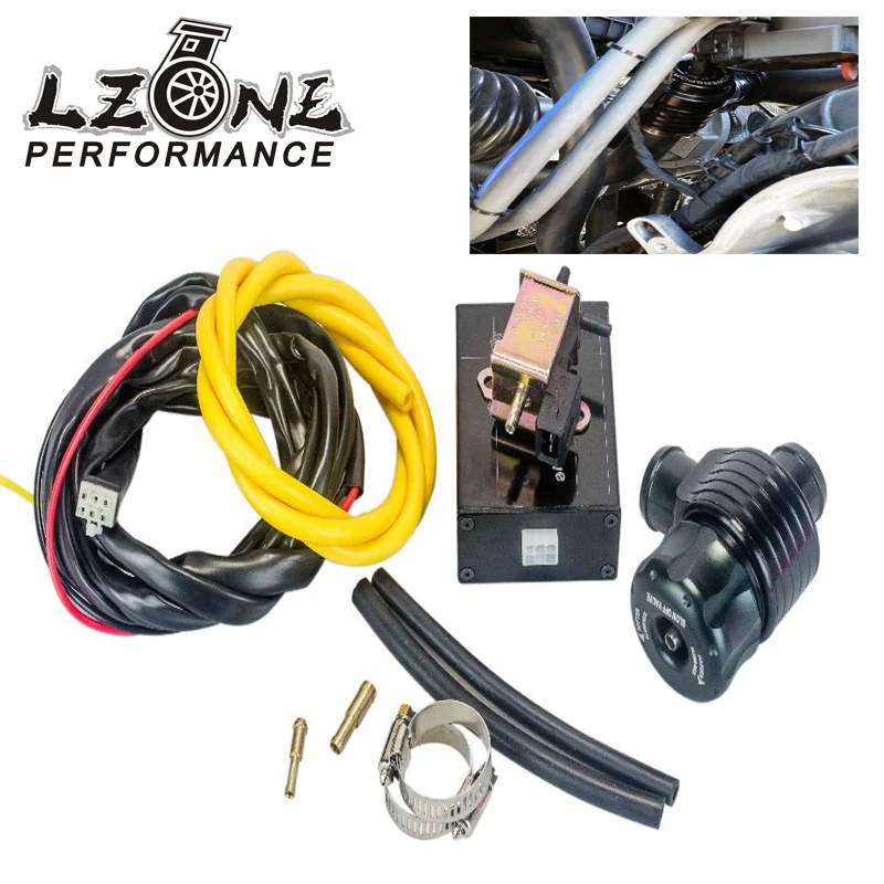 LZONE-электрический дизельный черный выдувной клапан с адаптером