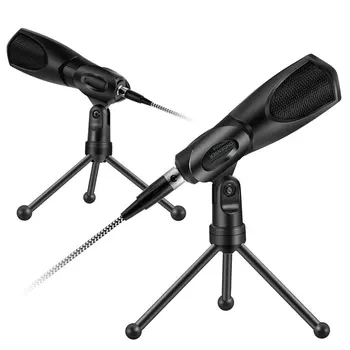 

USB Condenser Microphone Plug and Play Home Studio Computer Microphone Tripod Stand Windproof Cotton For YouTube Games Karaoke