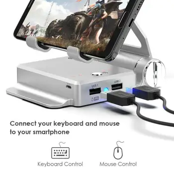 

2020 New Mobile Bluetooth Android PUBG Controller Mobile Controller Gaming Keyboard Mouse Converter For IOS iPad