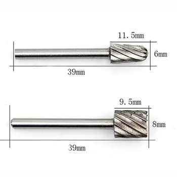 

6pcs HSS Router Drill Bits Kit Rotary Burrs Tool Wood Metal Milling High Quality