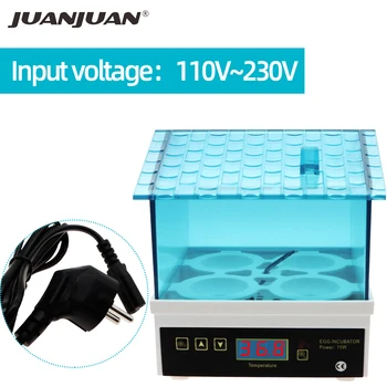 

Mini 4 Eggs Incubator Brooder Feeder Digital Temperature Small Brooder Hatchery Fully Automatic Incubator Machine 30% off