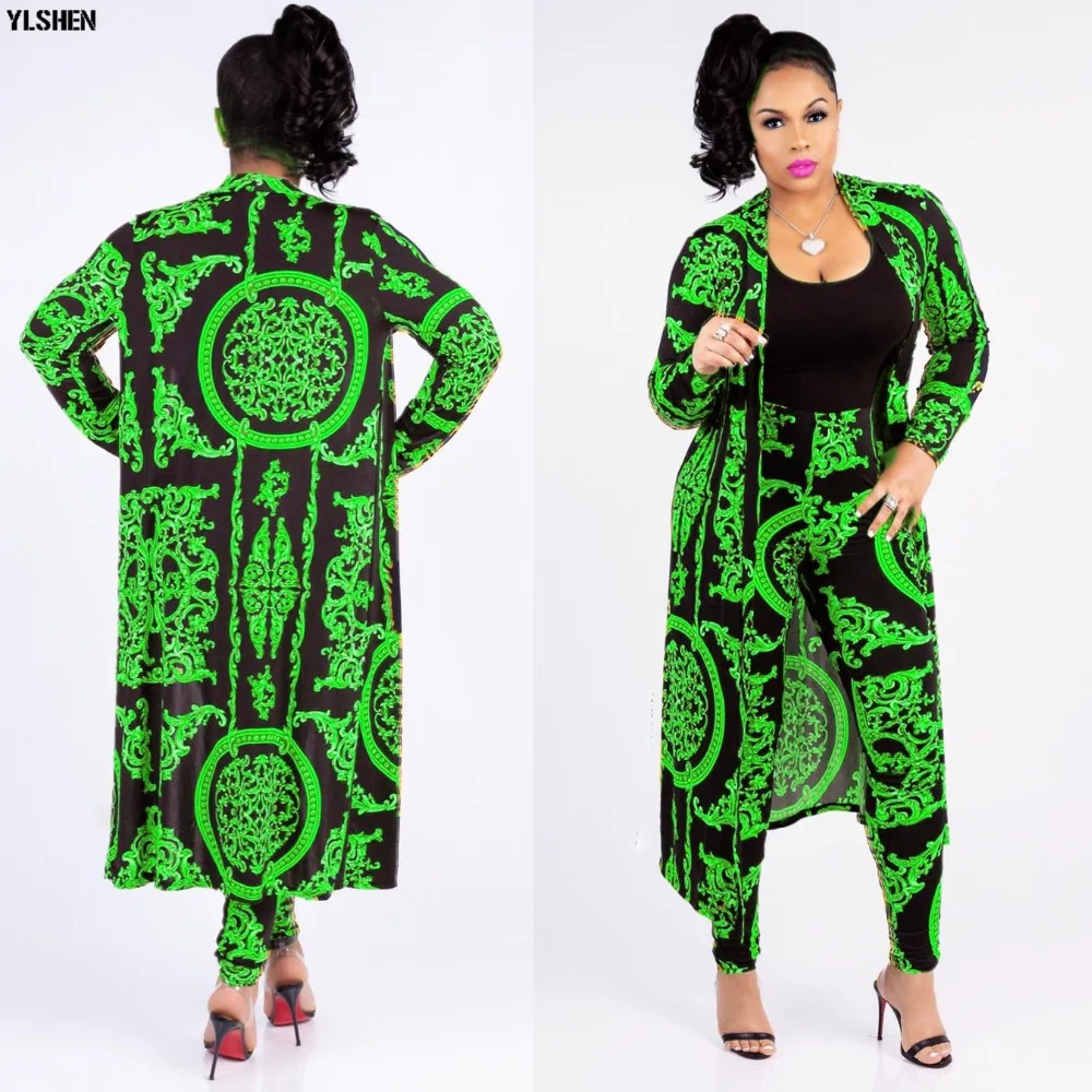 African Dresses for Women Dashiki Plus Size Two Piece Set Print Clothes Ankara Long Dress Suit Bazin Robe Africaine Femme 2019 12