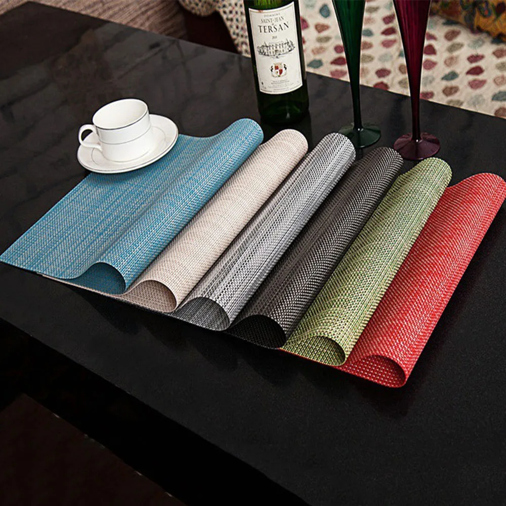 KitchenPlacemat8PiecePVCPlacematWaterproofandOilProofPlacemat