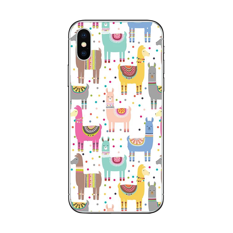 Милый мягкий силиконовый чехол cicibers с ламой и альпакой для iphone 11 Pro Max X XR XS MAX 7 8 6 S