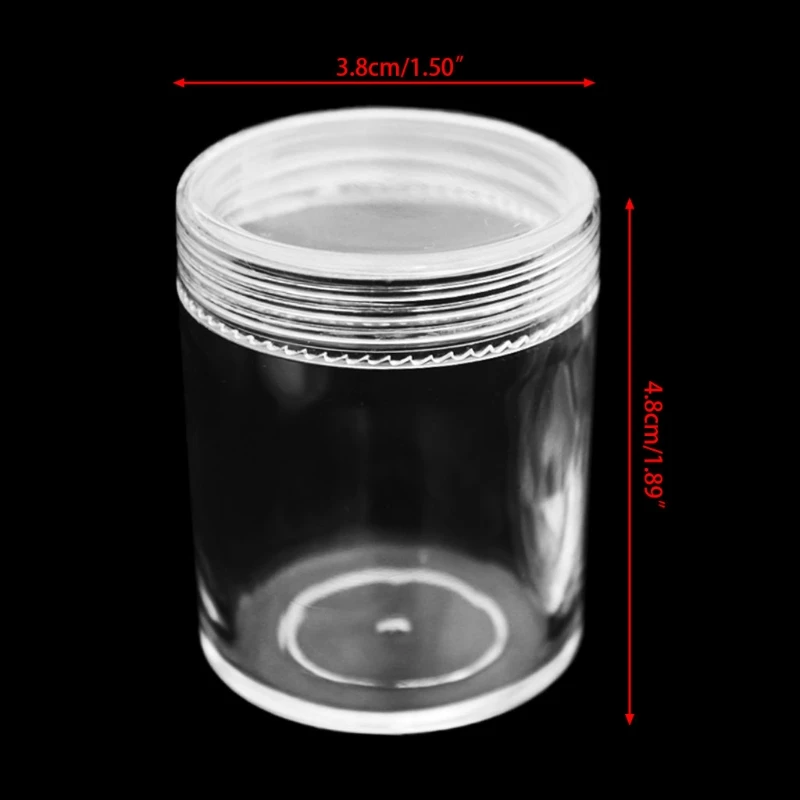 100ml Storage Container Organizer Box For Light Clay Playdough Foam Slime Mud Transparent Bottle