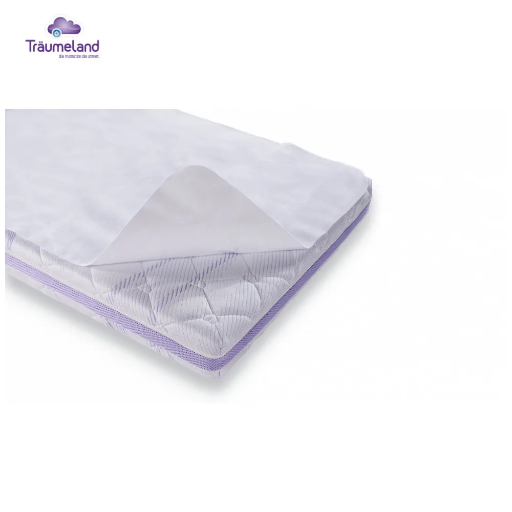 Mattress Cover& Grippers Traumeland T090121 home textile children baby bedding mattress toppers - Цвет: Белый