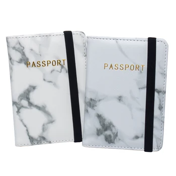 

Marble Passport Travel Leather Organizer Holder Card Case Protector Cover Wallet 2019 Travel Accessories ID Bank Credit Card Bag