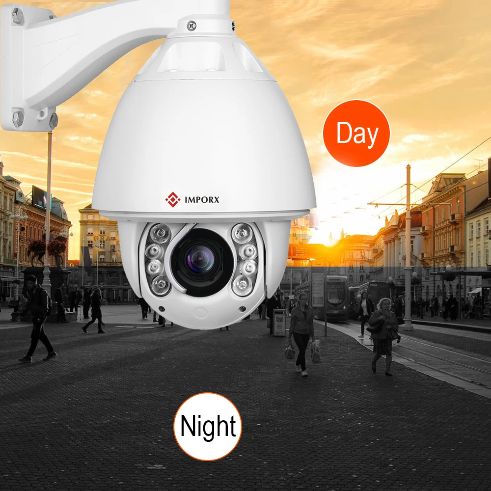 IMPORX 3MP 30X истинный оптический зум сеть автоматического слежения PTZ камера H.265 P2P ONVIF