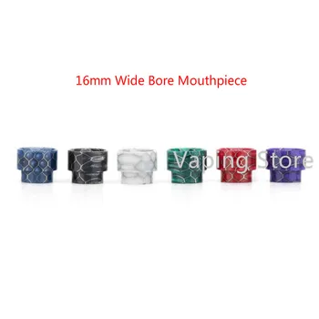 

Ultem Delrin Cobra Snake Skin 16mm Wide Bore 810 Drip Tip for Wotofo Faris RDTA/VandyVape Kensei 24 RTA/Kylin Mini/Triple 2