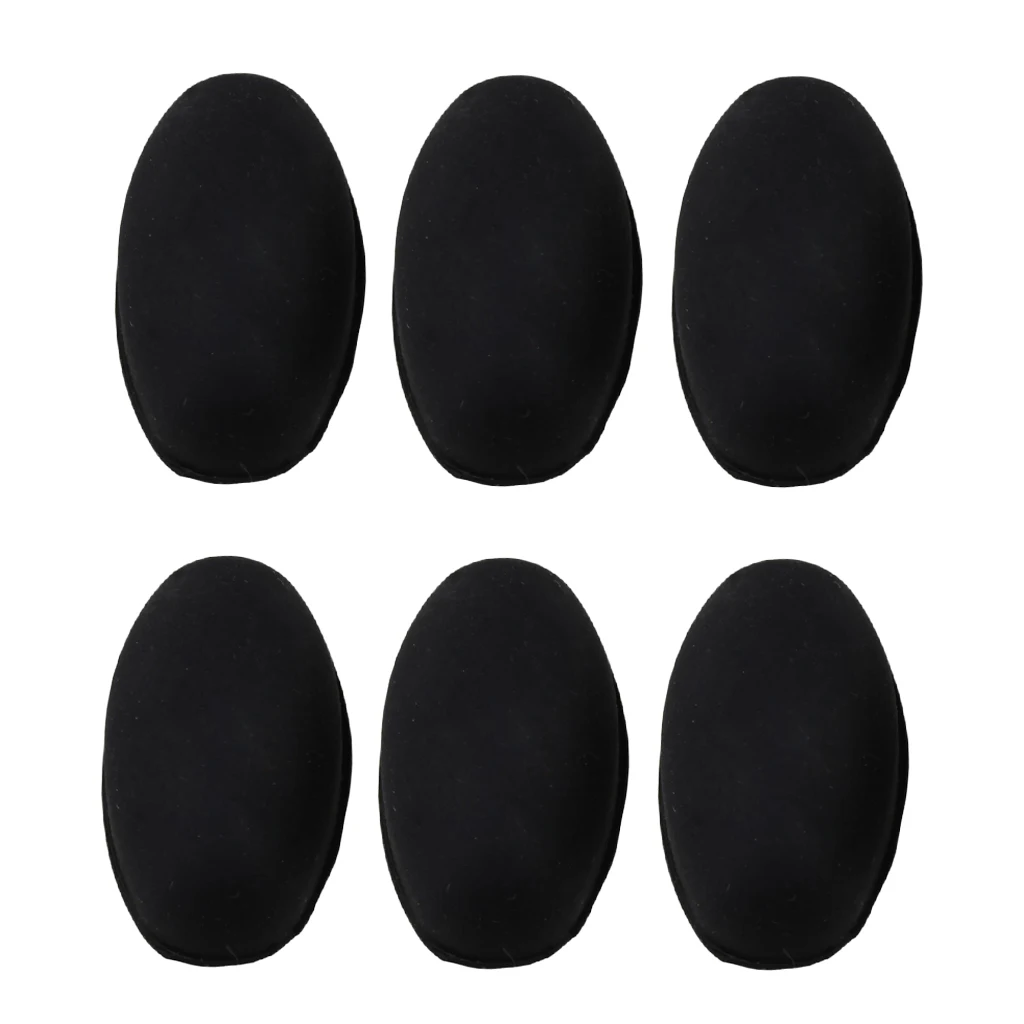 6pcs Wind Instrument Saxophone Sax Thumb Finger Rest Palm Key Risers for Sax Key Pad