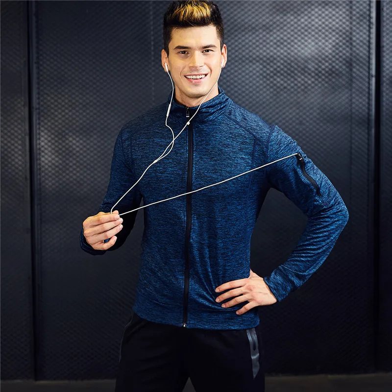 

Fitness Suit Service Training Men's Running Sports Quick-Dry Windproof Morning Run Gym Coat Men's Moderate Spring And Summer