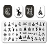 Nail Art Stamp MouTeen173 New Year Christmas Day Nail Plates Stamp Manicure Set For Nail Art Stamping 3