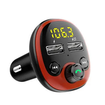 

FM Transmitter Wireless Handsfree Audio Receiver for Car Dual USB Phone Charger Handsfree Kit Wireless MP3 Player FM Transmitter