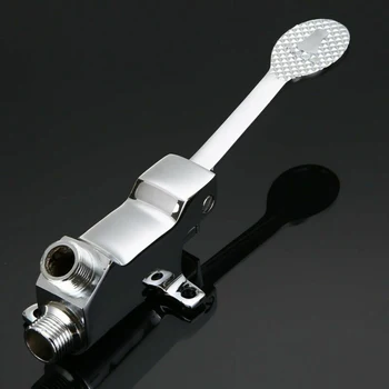 

1pc Floor Foot Pedal Control Switch Type Water Tap Facuet Sprayer For Hand Basin Sink Hospital Factory Pedal Water Faucet