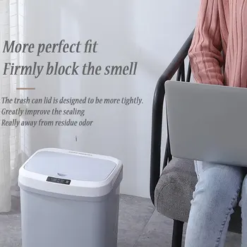 

Home Intelligent Electric Trash Can Abs+Pp Polypropylene + Electronic Components Infrared Sensor Charge Induction