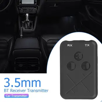 

Stereo Car Bluetooth Transmitter Receiver Headphone 3.5mm Wireless BT4.2 Adapter Low-power Reminder and Music Control