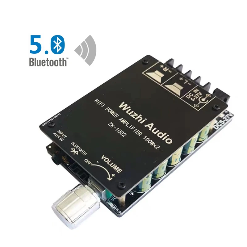 Bluetooth 5,0 2*100 Вт TPA3116 цифровой аудио усилитель мощности HiFi стерео TPA3116D2 Класс D Aux Плата усилителя для динамиков 50 Вт~ 300 Вт