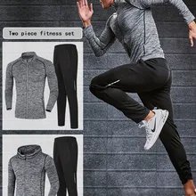 Спортивный костюм мужской плотный длинный рукав Быстросохнущий осень зима баскетбольный тренировочный костюм для бега мужские спортивные костюмы на открытом воздухе