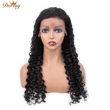 Парики из натуральных волос на кружеве парик с крупными волнами 13*4 парики из натуральных волос для женщин бразильские парики из натуральных волос не Remy Dorisy