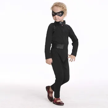 

Hacker Cosplay Costume Halloween Anime Hero Knight Costume Party Children Black Dance Performance Carnival Fancy Show Clothing
