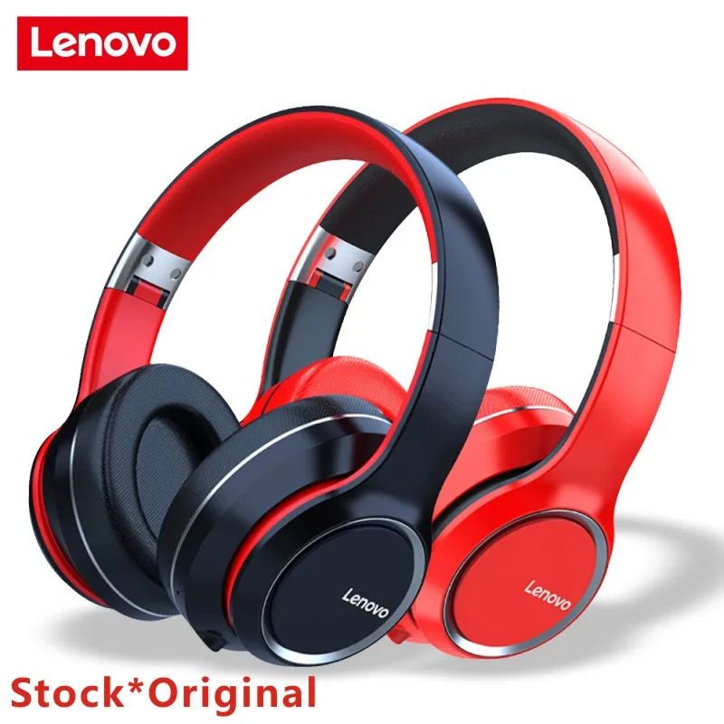 Lenovo HD200 Bluetooth Headset Wireless Foldable Computer Headphone Noise Cancelling Sports Running Stereo Gaming Headset