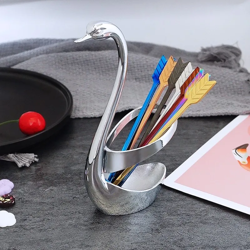 Stainless steel 304 fruit fork sign creative bow arrow snack trying eat small | Дом и сад