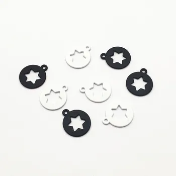 

New arrival! 17x15mm 50pcs mix color Zinc alloy Round shape charm for Jewelry Earrings DIY parts,hand Made Earring Making