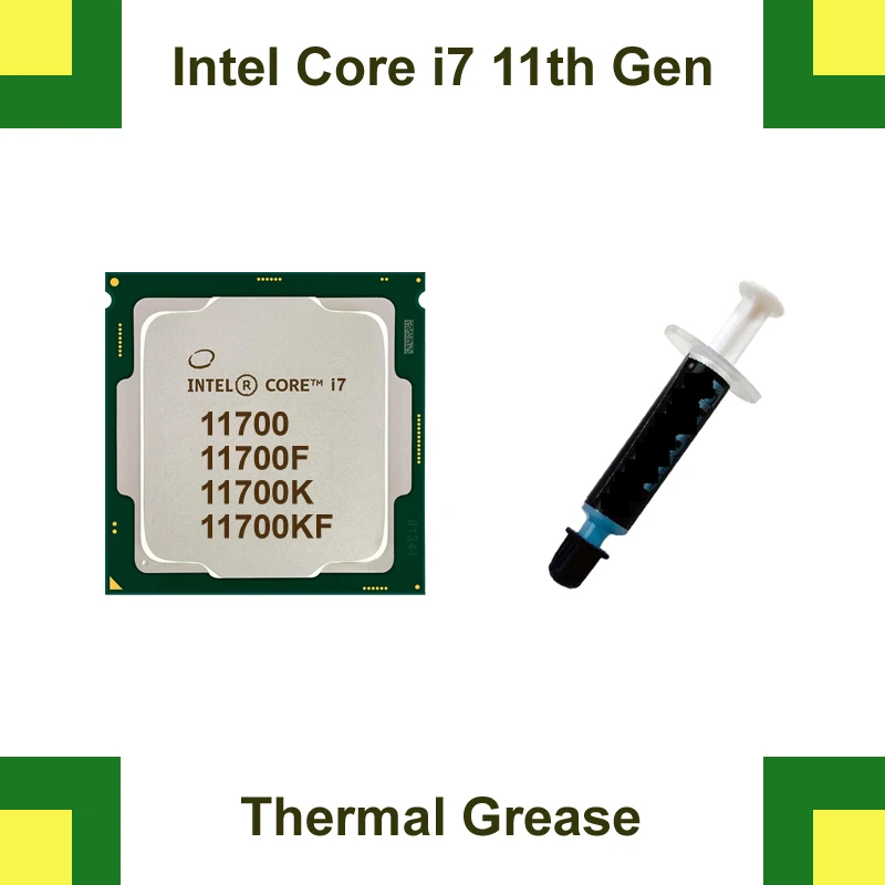 Nuovi Processori Intel Core I7 Di Sesta Generazione Cpu I7 11700 Con Grasso Termico I7 11700K Con Pasta Termica I7 11700F 11700Kf Diy