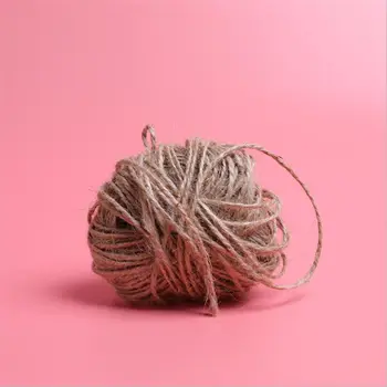 

Hemp Rope Twine DIY Hand-woven Grid Photo Wall Decoration Net Tag Card for Kraft Paper Package Box Gift Carton 30 Meter Long