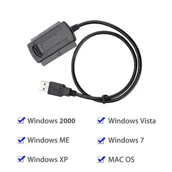 

Adapter Converter Cable for 2.5 3.5 inch HDD Laptop Hard Disk Disk Drive Computer Cables Connectors SATA/PATA/IDE to USB 2.0