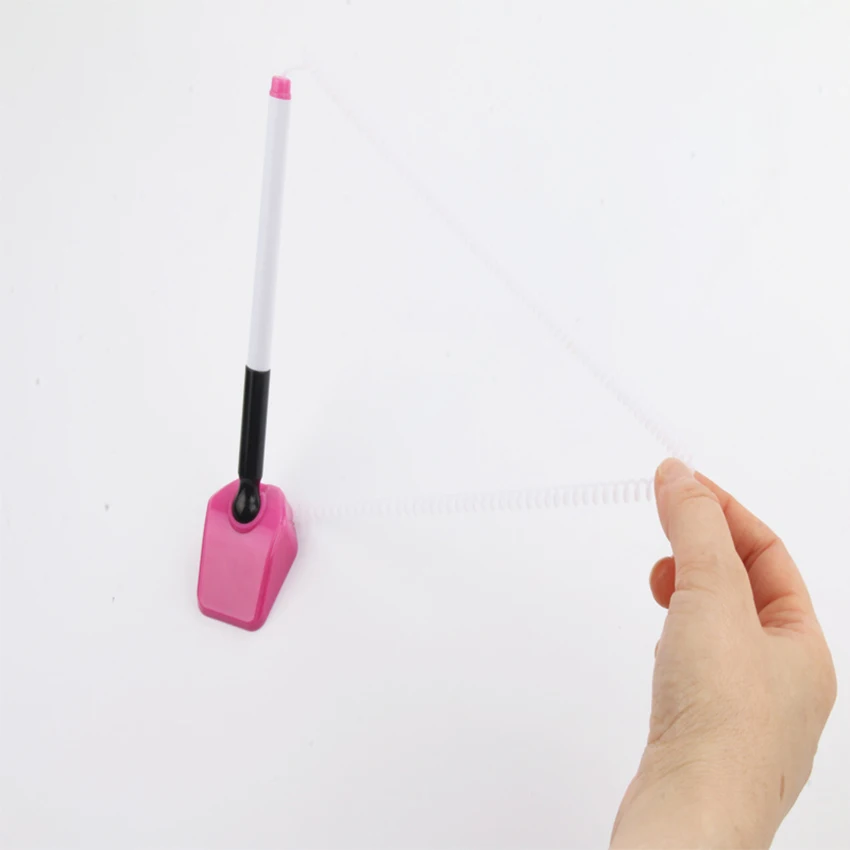 1 шт. шариковая ручка со столешницей и фиксированной веревкой черная для подписи