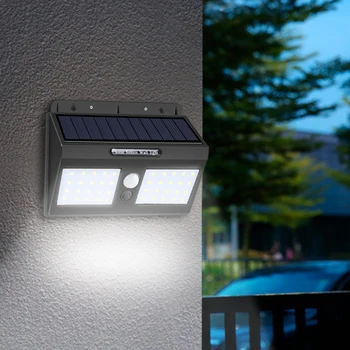 

AMMTOO LED Solar lights Outdoor Motion sensor wall lamps Waterproof Emergency light Suitable for Garden Front door Garage Fence