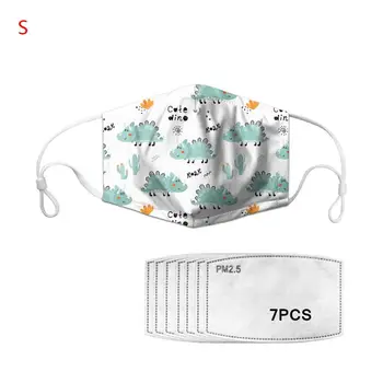 

Reusable Cartoon Dinosaur Mouth Mask Activated Carbon PM2.5 Filter Anti-pollution Anti-smog Dustproof Protective Cover