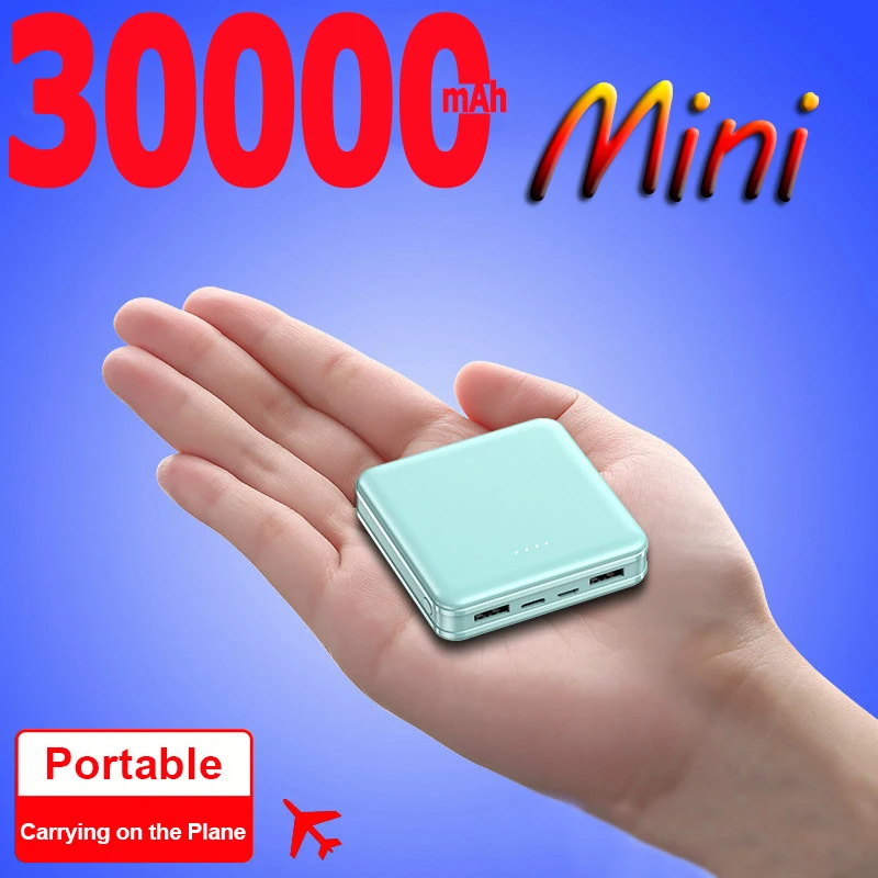 Смартфон 30000 мАч портативное зарядное устройство Внешняя батарея сотового