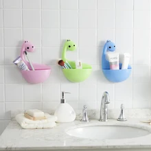 1 шт. держатель для зубных щеток с мультяшным динозавром, коровой, настенное крепление для ванной, держатель для зубной пасты, Пробивка, держатель для зубных щеток